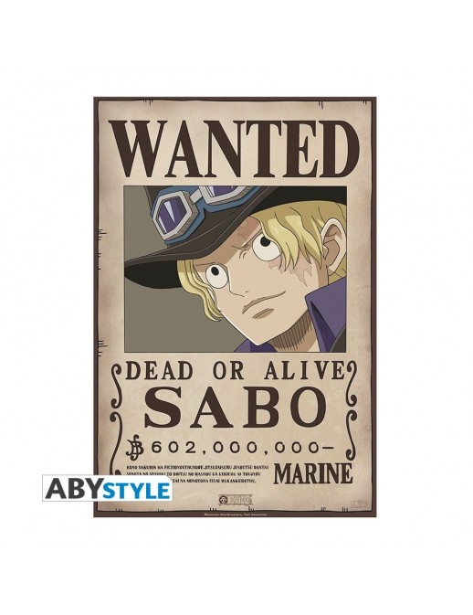 One Piece Poster Wanted Sabo