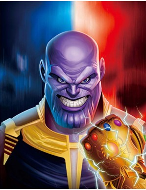 Décor mural encadré - Avengers - Thanos -...