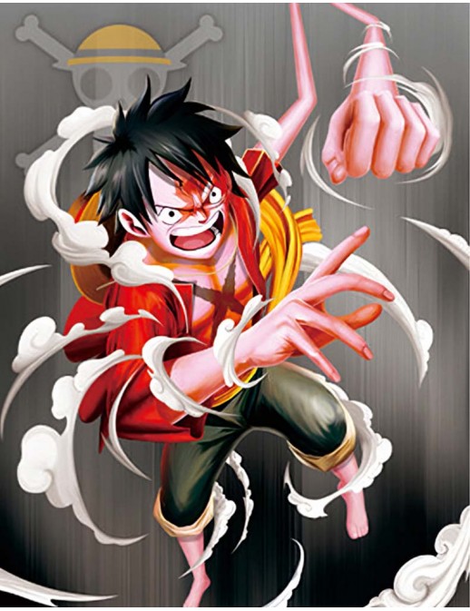 Cadre Personnages Manga One Piece Effet Animé 3D sur Cec Design