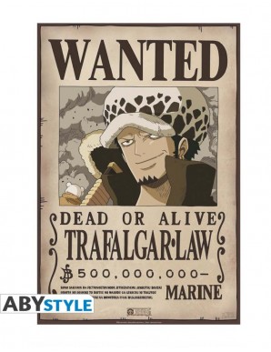 One Piece - Poster "WANTED TRAFALGAR LAW NEW"