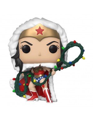 Wonder Woman avec un lasso léger à ficelle - DC Comics POP! Heroes Vinyl figurine DC Holiday 9 cm