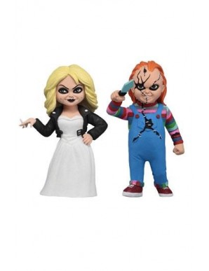 The Bride of Chucky pack 2 Toony Terrors Chucky & Tiffany figurines 15 cm