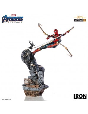 Avengers : Endgame statuette BDS Art Scale 1/10 Iron Spider vs Outrider 36 cm