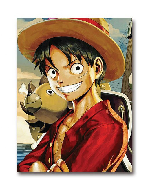 Placa MDF Decorativa Anime One Piece Luffy Mangá Poster