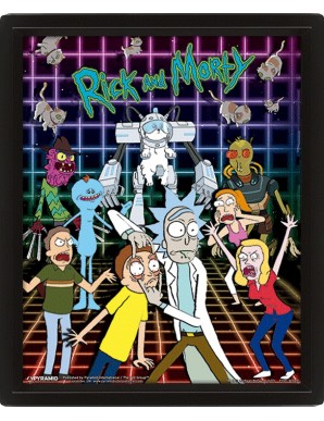 Rick et Morty personnages  Poster 3D