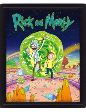 Rick and Morty Portal Poster 3D