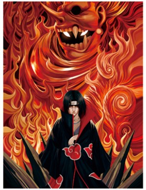 Poster Framed Naruto Decor 3D Print 30x40cm