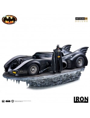 Batman (1989) statuette Deluxe Art Scale 1/10 Batman & Batmobile 75 cm