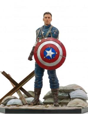 Statuette Marvel Comics 1/10 BDS Art Scale Captain America First Avenger MCU 10 Years Event EX 21 cm